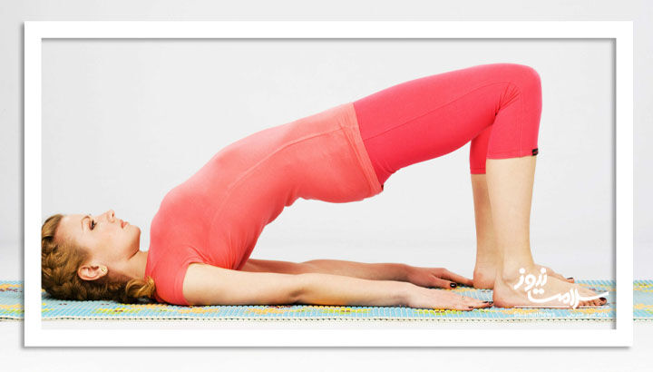 ۴. حرکت پل (Bridge Pose)